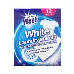 At Home White Laundry Sheets 12-pack