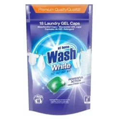 At Home Wash White Powerful Action 18-pack