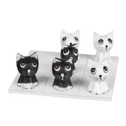 Tre I Rad I Trä Katt 19 X 19 Cm #MULTI-EAN