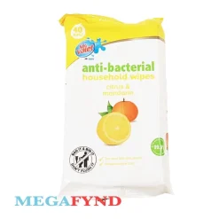 Antibakteriella Våtservetter 99.9% Citron & Mandarin 40-pack