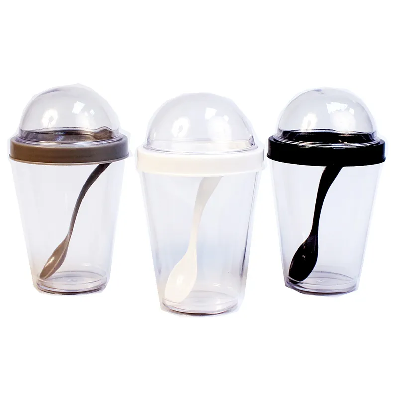 Yoghurtmugg Med Bägare 14 X 8 Cm (Osorterad) 3 Yoghurtmugg Med Bägare 14 X 8 Cm (Osorterad)