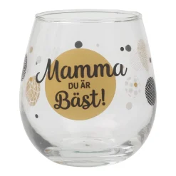 Glaskupa Med Text - Mamma Du är Bäst