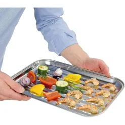 Grillbricka I Rostfritt Stål 345 X 240 Mm