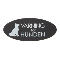 Dörrskylt Varning För Hunden 10 Cm