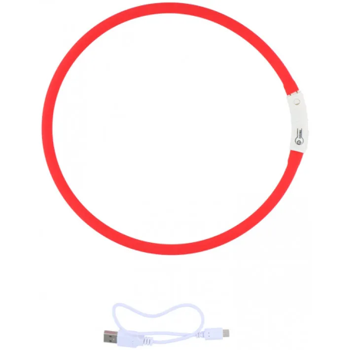 Hundhalsband LED Uppladdningsbar, Röd 3 Hundhalsband LED Uppladdningsbar, Röd