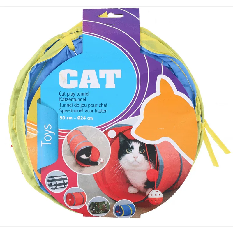 Lektunnel För Katt 50 X 24 Cm, Röd #MULTI-EAN 3 Lektunnel För Katt 50 X 24 Cm, Röd #MULTI-EAN