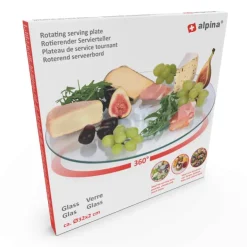 Roterande Serveringsbricka I Glas 162 X 322 Mm