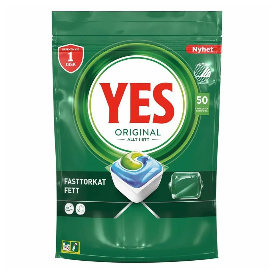 YES Original Kapslar För Maskindisk 50-pack 3 YES Original Kapslar För Maskindisk 50-pack