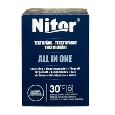 Nitor All In One Textilfärg Marinblå 230 Gram 3 Nitor All In One Textilfärg Marinblå 230 Gram